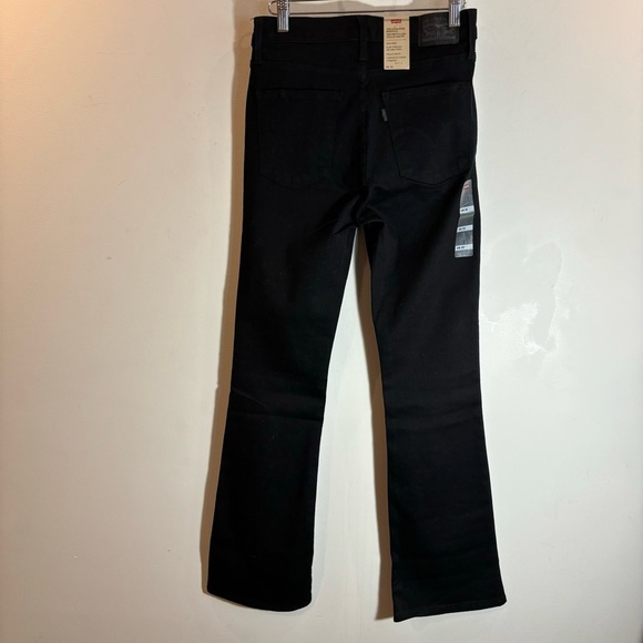 LEVI’S 725 Sz 28 High Rise Bootcut Sculpt Technology Fabric Jeans Black NEW - Picture 12 of 15